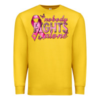 Lemon nobody fights alone cancer Premium Sweatshirt - NancyCooperArtShop