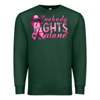 Sports Green nobody fights alone cancer Premium Sweatshirt - NancyCooperArtShop