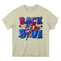 Mossy Back the blue with lightning bolt 4th of july Heavy Core Tee - CowGirlArtShop