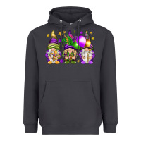 Smoke Mardi Gras gnomes Heavyweight Hoodie - NancyCooperArtShop