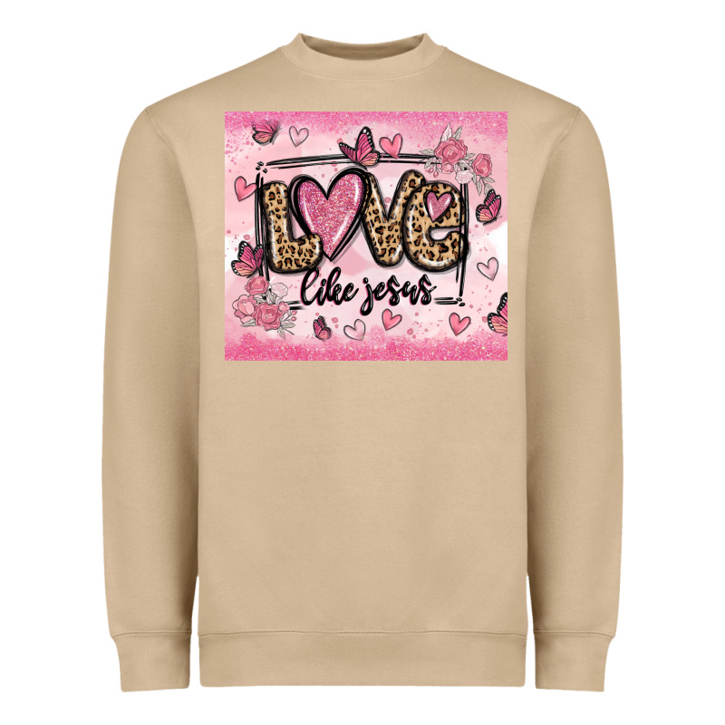 Love Like Jesus Heavyweight Sweatshirt by MaliasSmallBusiness | Teevron