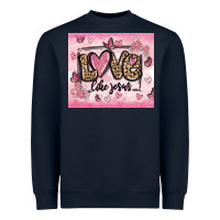 Navy love like jesus Heavyweight Sweatshirt - MaliasSmallBusiness