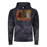 Cloud Black merry and bright with tree's Vintage Hoodie - AdoDesignShop