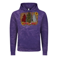 Cloud Purple merry and bright with tree's Vintage Hoodie - AdoDesignShop