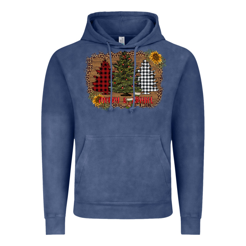 Merry And Bright With Tree's Vintage Hoodie by AdoDesignShop | Teevron