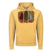 Vintage Mustard merry and bright with tree's Vintage Hoodie - AdoDesignShop