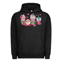 Pigment Black valentines day coffee cups Urban Hoodie - OliviaCreatesArt