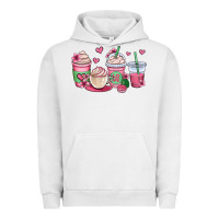 Pigment Lunar Rock valentines day coffee cups Urban Hoodie - OliviaCreatesArt