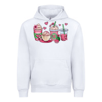 White valentines day coffee cups Urban Hoodie - OliviaCreatesArt