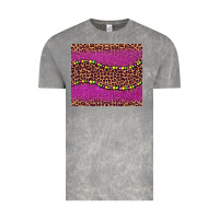 Cloud Rock mardi gras  leopard pink glitter bead Vintage Tee - BarkalooDesign