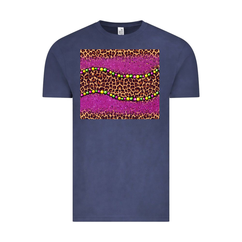 Mardi Gras  Leopard Pink Glitter Bead Vintage Tee by BarkalooDesign | Teevron