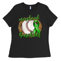 Black Morehead Baseball Liver Cancer Ladies Tee - texasbilliewilder