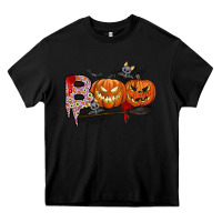 Black boo Heavy Core Tee - CowhideDigitalArt