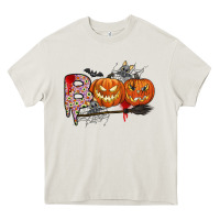 Cream boo Heavy Core Tee - CowhideDigitalArt