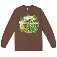 Chestnut let's get lucked up Long Sleeve Tee - MaliasSmallBusiness