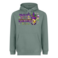 Sage Mardi Gras Day Nurse Heavyweight Hoodie - NancyCooperArtShop