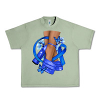 Oil Green colon cancer heels Urban Heavy Tee - NancyCooperArtShop