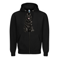 Black newfoundland dog Zipper Hoodie - LillyAllenDesigns