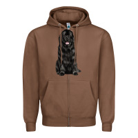 Chestnut newfoundland dog Zipper Hoodie - LillyAllenDesigns
