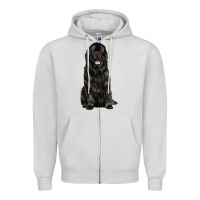 Newfoundland Dog Zipper Hoodie | Teevron