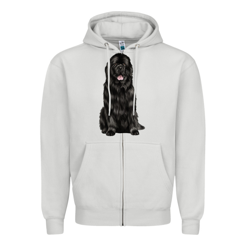 Newfoundland Dog Zipper Hoodie by LillyAllenDesigns | Teevron