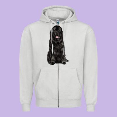 Newfoundland Dog Zipper Hoodie Designed By Lillyallendesigns