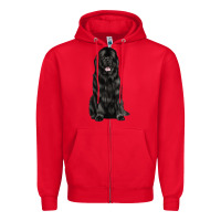 Red newfoundland dog Zipper Hoodie - LillyAllenDesigns