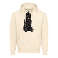 Sandshell newfoundland dog Zipper Hoodie - LillyAllenDesigns