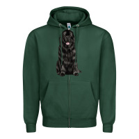Sports Green newfoundland dog Zipper Hoodie - LillyAllenDesigns