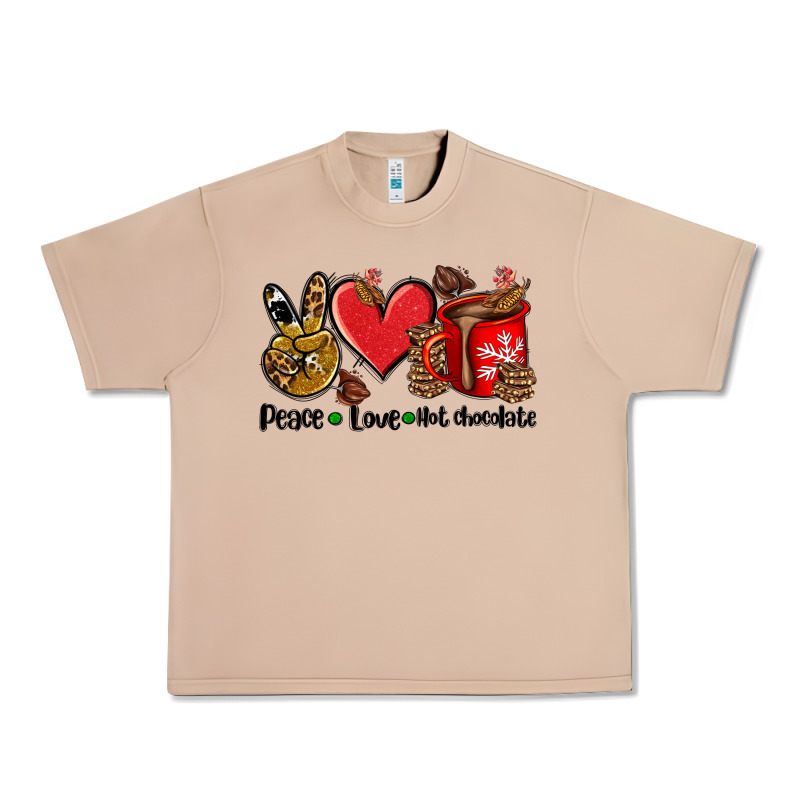 Peace Love  Hot Chocolate Urban Heavy Tee by AdoDesignShop | Teevron