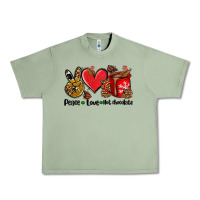 Oil Green peace love  hot chocolate Urban Heavy Tee - AdoDesignShop