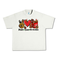 Pistachio peace love  hot chocolate Urban Heavy Tee - AdoDesignShop