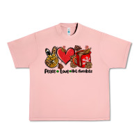 Salmon peace love  hot chocolate Urban Heavy Tee - AdoDesignShop