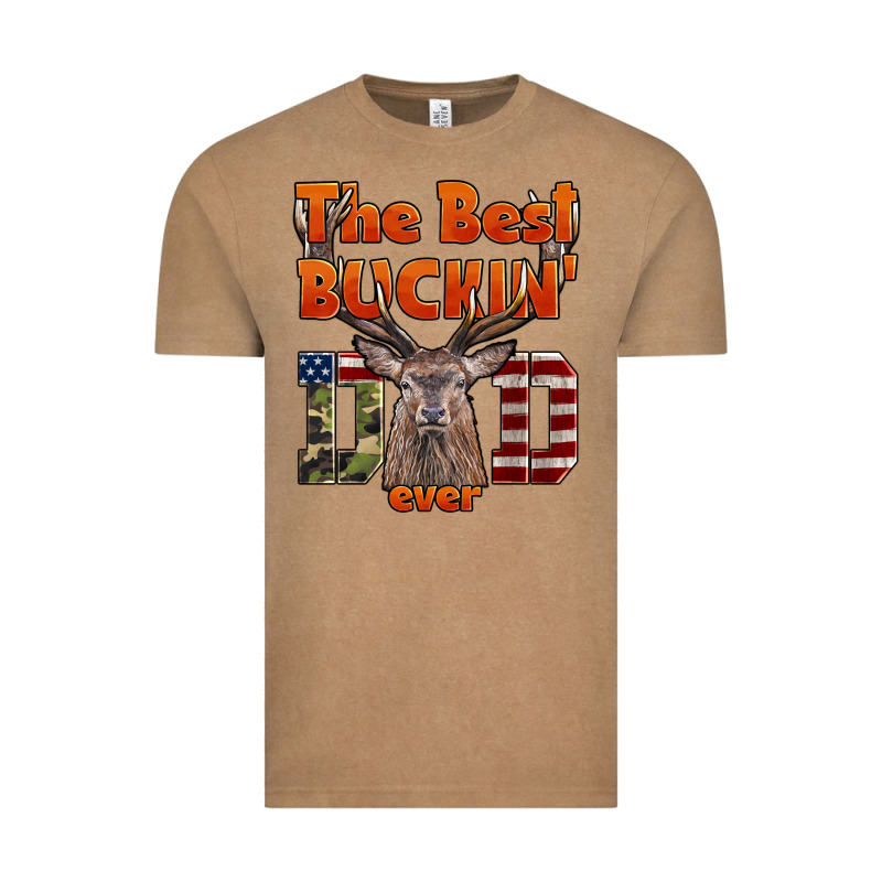 The Best Bucking Dad Ever Vintage Tee by LillyAllenDesigns | Teevron