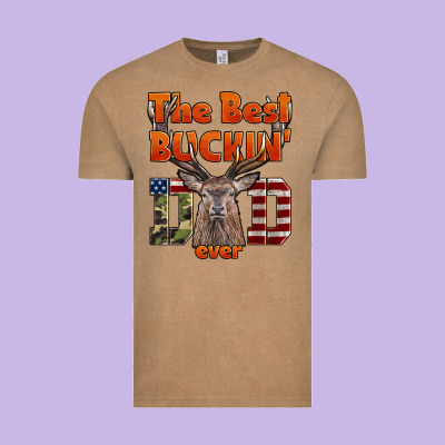 The Best Bucking Dad Ever Vintage Tee Designed By Lillyallendesigns