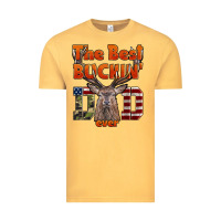 Vintage Mustard The Best Bucking Dad Ever Vintage Tee - LillyAllenDesigns