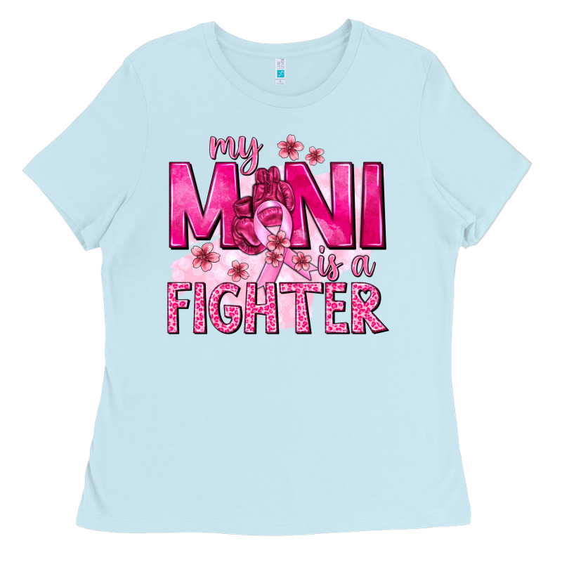 My Mini Is A Fighter With Ribbon Ladies Tee by texasbilliewilder | Teevron