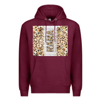 Burgundy mother's day nana leopard tumbler tbs Premium Hoodie - TumblerDesignByShophia