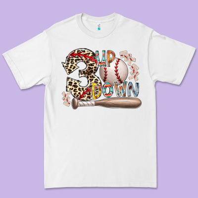 Three Up Down Premium Tee Designed By Racoondesign