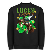 Black lucky cowboy Heavyweight Sweatshirt - MaliasSmallBusiness