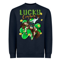 Navy lucky cowboy Heavyweight Sweatshirt - MaliasSmallBusiness