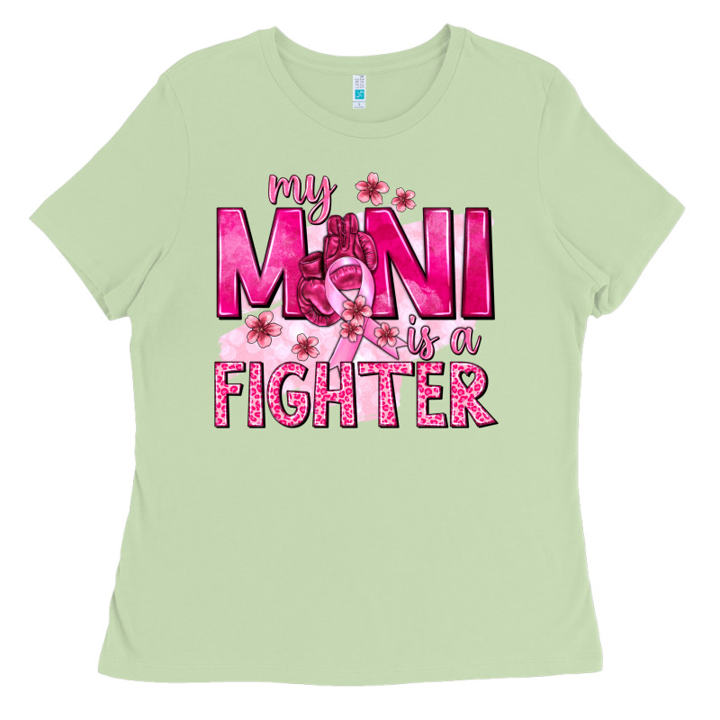 My Mini Is A Fighter With Ribbon Ladies Tee by texasbilliewilder | Teevron