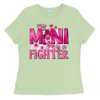 Matcha My Mini Is a Fighter with Ribbon Ladies Tee - texasbilliewilder