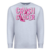 Heather Grey crush cancer Premium Sweatshirt - NancyCooperArtShop
