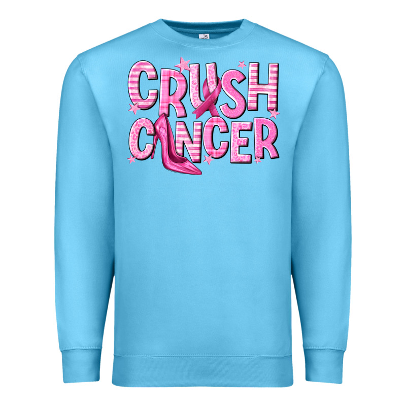 Crush Cancer Premium Sweatshirt by NancyCooperArtShop | Teevron