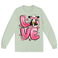 Matcha love cow valentine's day Long Sleeve Tee - MaliasSmallBusiness