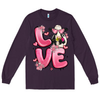 Plum love cow valentine's day Long Sleeve Tee - MaliasSmallBusiness