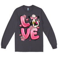 Smoke love cow valentine's day Long Sleeve Tee - MaliasSmallBusiness