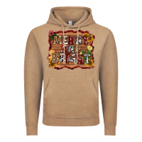 Vintage Coffee merry and bright Vintage Hoodie - AdoDesignShop