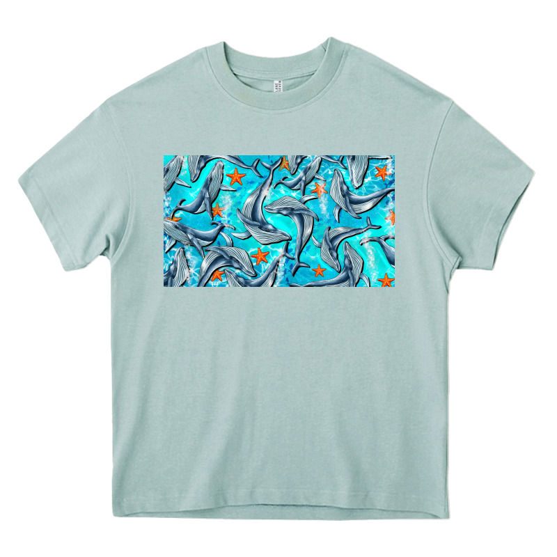 Humpback Whale Cup Heavy Core Tee by BarkalooDesign | Teevron